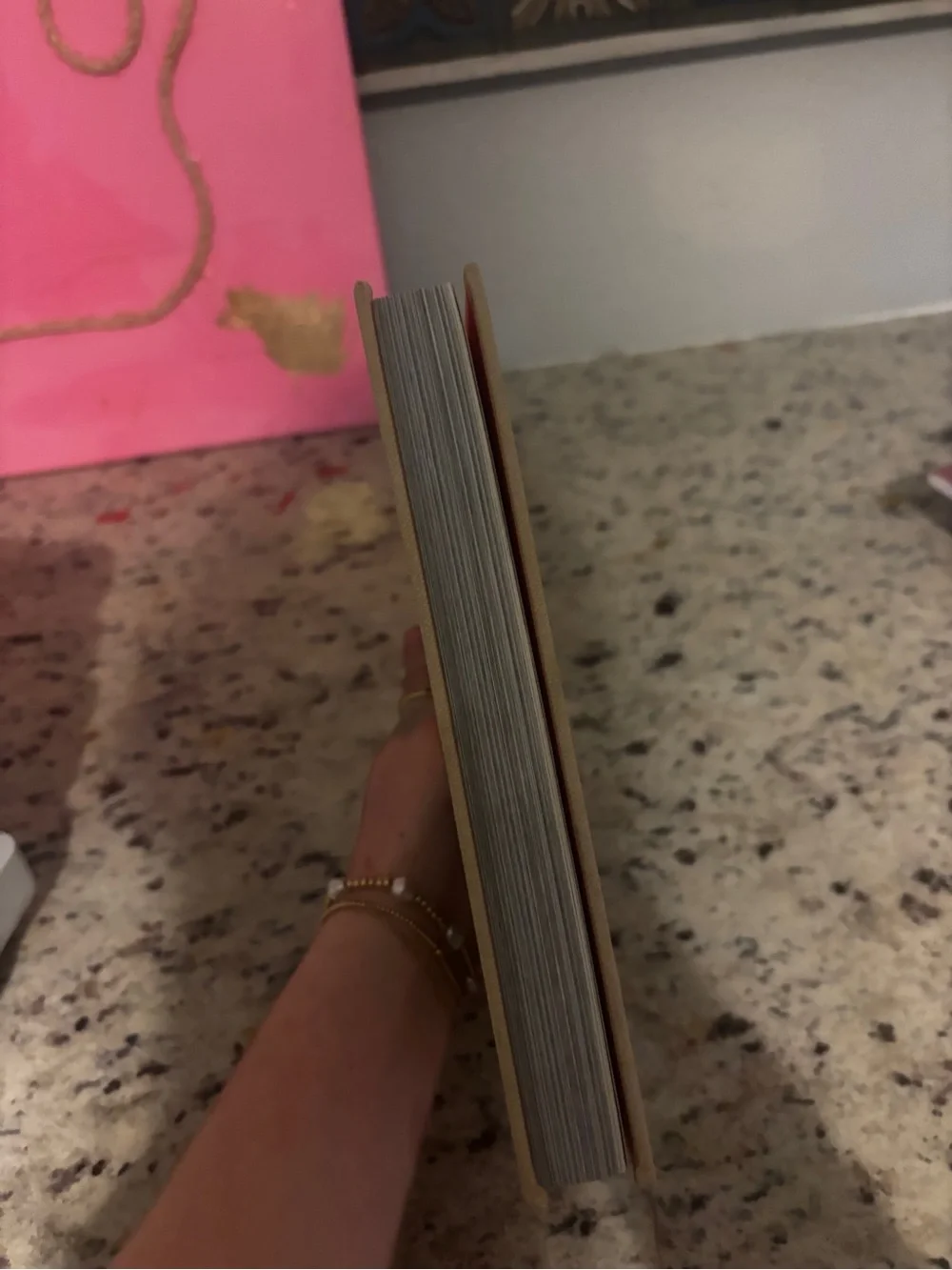Beige Decorative Book Box - The Wisdom of Sundays
